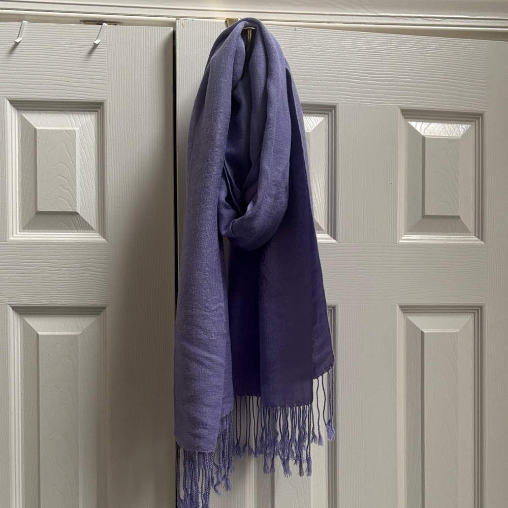 Pashmina Silk Purple Scarf